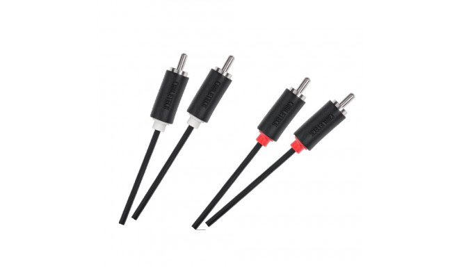 Kabel 2RCA-2RCA 1m Cabletech standard kaabel