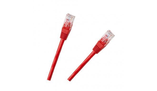 Patchcord kaabel UTP 8c pistik-pistik 1.0m CCA punane