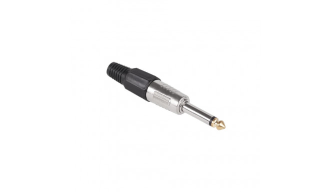 Pistmik Jack 6,3 mono HQ must (10 tk.)