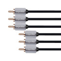 Kaabel 3RCA-3RCA komponent 1.8m Kruger&Matz