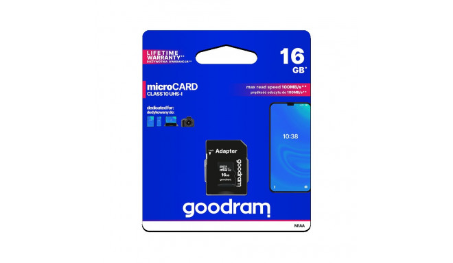 Karta pamięci microSD 16GB UHS-I Goodram z adapterem
