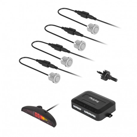 Peiying hõbedased auto parkimisandurid ekraaniga (tagumine)