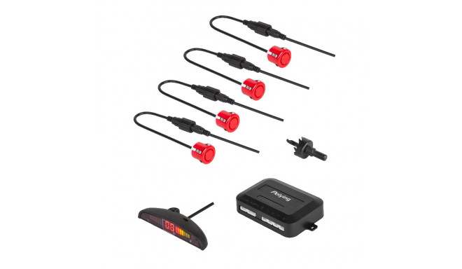 Peiying punased auto parkimisandurid ekraaniga (taga)