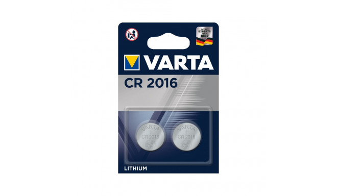 VARTA CR2016 patarei 2 tk/bl.