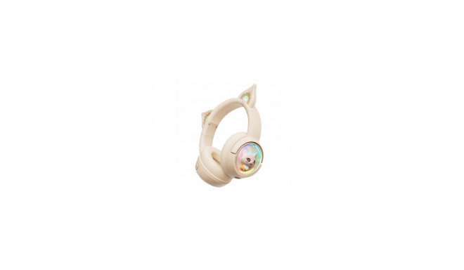 Onikuma B5 RGB Cat Ear Beige
