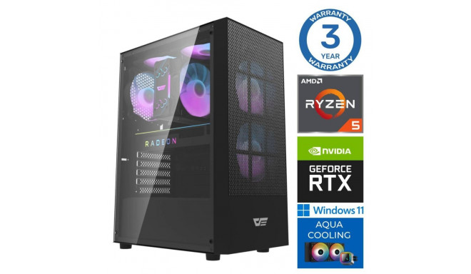 INTOP AQUA Ryzen 5 7600X 16GB DDR5 1TB SSD M.2 NVME RTX3060 12GB WIN11