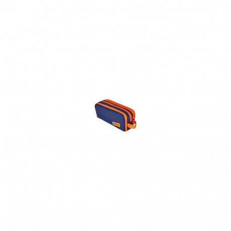 Pencil case Herlitz Neon 23.5 cm x 11 cm orange/dark blue