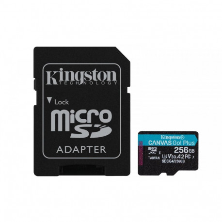 CanvasGo! Plus microSD-kaart 256GB 200MB/s A2 U3 V30 adapteriga