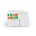 CAT 6, Class E K eystone module unshielded