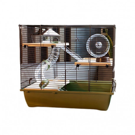 Cage For Rodents - INTER-ZOO Pinky 3 Japandi for Hamsters, Mice, Rats