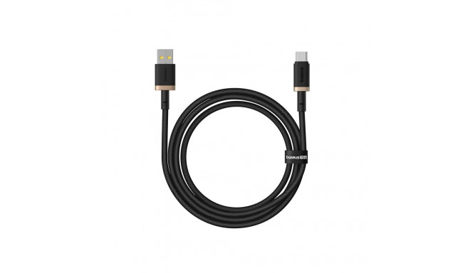 Charging Cable - Baseus Dura USB Type A to Type C 60W Fast Charging 1m Black Gold