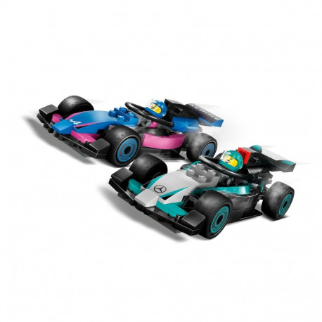Construction Set - LEGO City F1 Garage & Cars LEGO City 60444 F1 Garage & Mercedes-AMG & Alpine Cars