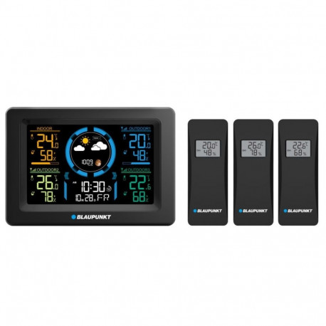 Weather Station - Blaupunkt WS40BK 3 Sensors Black