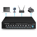 Networking Equipment - Esperanza ENS106 10-Port PoE Switch 10/100 96W Black