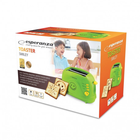 Toaster - Esperanza Ekt003 750w Green