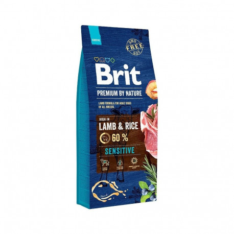 Dog Food - Brit Premium Sensitive Lamb With Rice 15 Kg