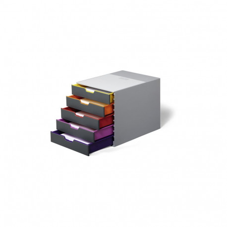 Sahtliboks lauale 5-sahtliga Varicolor 5, 280x292x356mm, hall, Durable