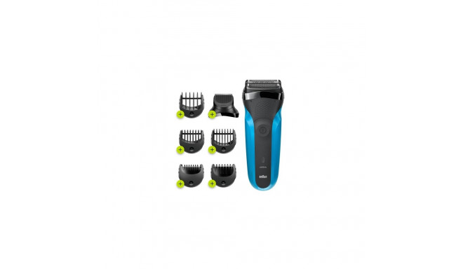 Braun Series 3 Shave&Style 310BT Shaver, Black/Blue