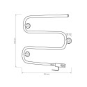 ELECTRIC TOWEL DRYER BK-107-80W WHITE