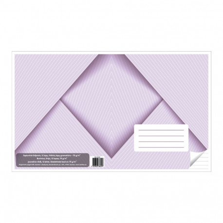 Vihik 12 lehte, 205 x 170 mm, 75 gsm, kaas 170 gsm, jooneline (5 tk)