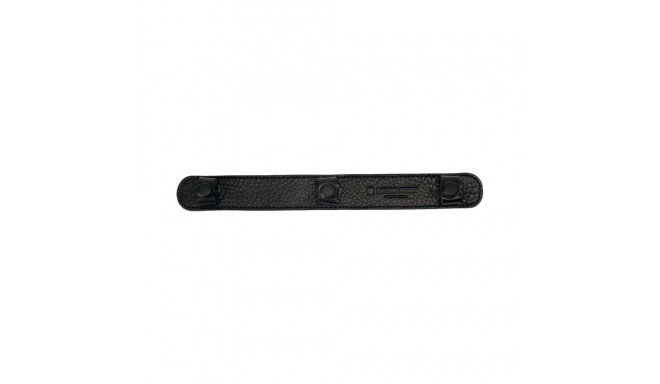 Artisan & Artist I ACAM-30 I Leather Neck Pad For Silk Strap, Black