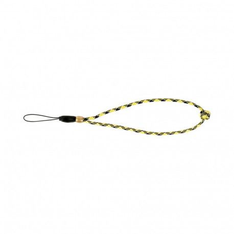 Artisan & Artist I ACAM-P04H I Multi Paracord Hand strap w/ Celtic button knot (w/Loop) YellowBlack
