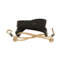 Artisan & Artist I ACAM-P25 I Wide Length Parachute Cord Strap w/adjustable lengths (d-ring) Tan