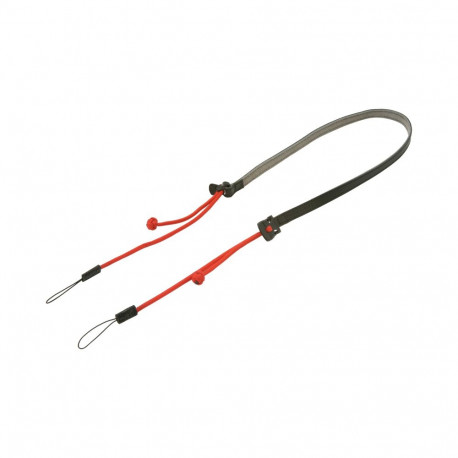 Artisan & Artist kaamera parakord-rihm ACAM-P12 Flynn reguleeritava pikkusega nahast aasaga, punane