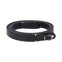 Artisan & Artist I ACAM-288 I Leather Strap with Longer Length (w/Ring-type/Eyelets) Black