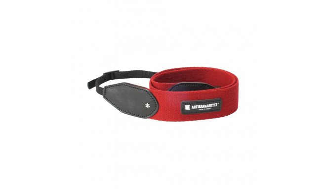 Artisan & Artist I ACAM-110A I Wide Cloth Strap, 38mm (w/Tape-type) Red