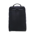 Artisan & Artist I RR4-06C I Leather Panel Backpack, Navy