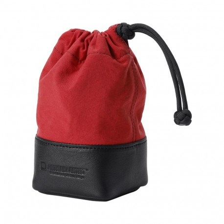 Artisan & Artist objektiivitasku ACAM-LP140 kangast ja nahast (M), punane/must