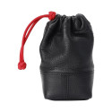 Artisan & Artist I ACAM-LPL140 I Full Leather Lens Pouch (M) Black
