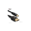 CLUB3D Mini DisplayPort™ to DisplayPort™ Bi-Directional VESA DP80 Certified Cable M/M 1m/3.28ft