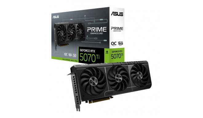 Graphics Card|ASUS|NVIDIA GeForce RTX 5070 Ti|16 GB|GDDR7|256 bit|PCIE 5.0 16x|GPU 2527 MHz|Triple s