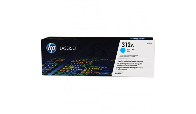 "HP 312A original Toner cartridge CF381A cyan standard capacity 2.700 pages 1-pack"