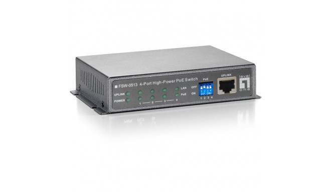 "Switch 4x FE FSW-0513 1xFE 120W 4xPoE+"