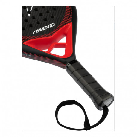 Padeli reket Avento 3K Carbon Conquista must/punane