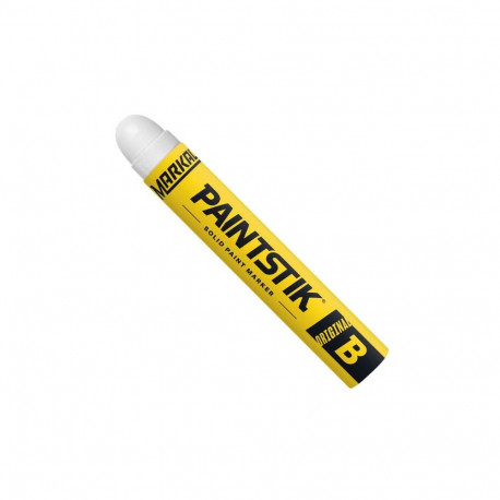Markal B Paintstik solid paint marker – 17mm round tip, white, weather- and UV-resistant, recyclable
