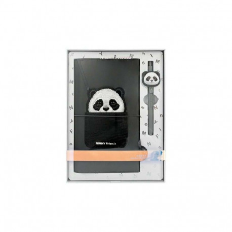 NIMMY set 2in1 notebook + pen BIG EYED PET 2.0 Panda black