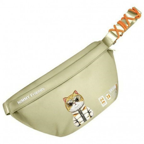 NIMMY crossbody COOL&CUTE 2.0 Cat khaki