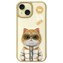 NIMMY case COOL&CUTE 2.0 Cat for IPHONE 15 khaki