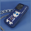NIMMY case GLASSES COOL CAT for IPHONE 15 Pro Max blue