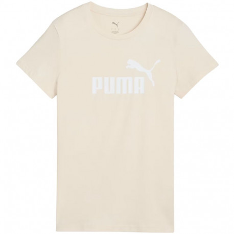 Koszulka damska Puma  ESS No.1 Logo Tee beżowa 682371 87  L