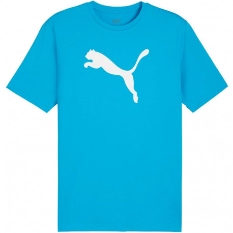 Koszulka męska Puma Team Rise Logo Jersey Cotton jasnoniebieska 658705 02  M