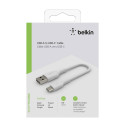Belkin USB-C/USB-A Kaabel 15cm PVC, Valge CAB001bt0MWH