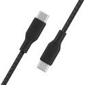 Belkin punutud USB-C/USB-C kaabel 100W 3m must CAB014bt3MBK
