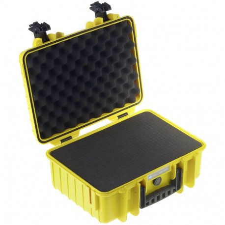 B&W Outdoor Case Type 4000 yellow incl. foam inlay