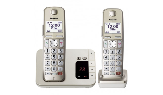 Panasonic juhtmevaba telefon KX-TGE262GN, šampanja