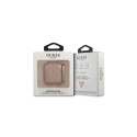 Guess GUA2SASMP AirPods cover pink/pink Saffiano Script Metal Collection